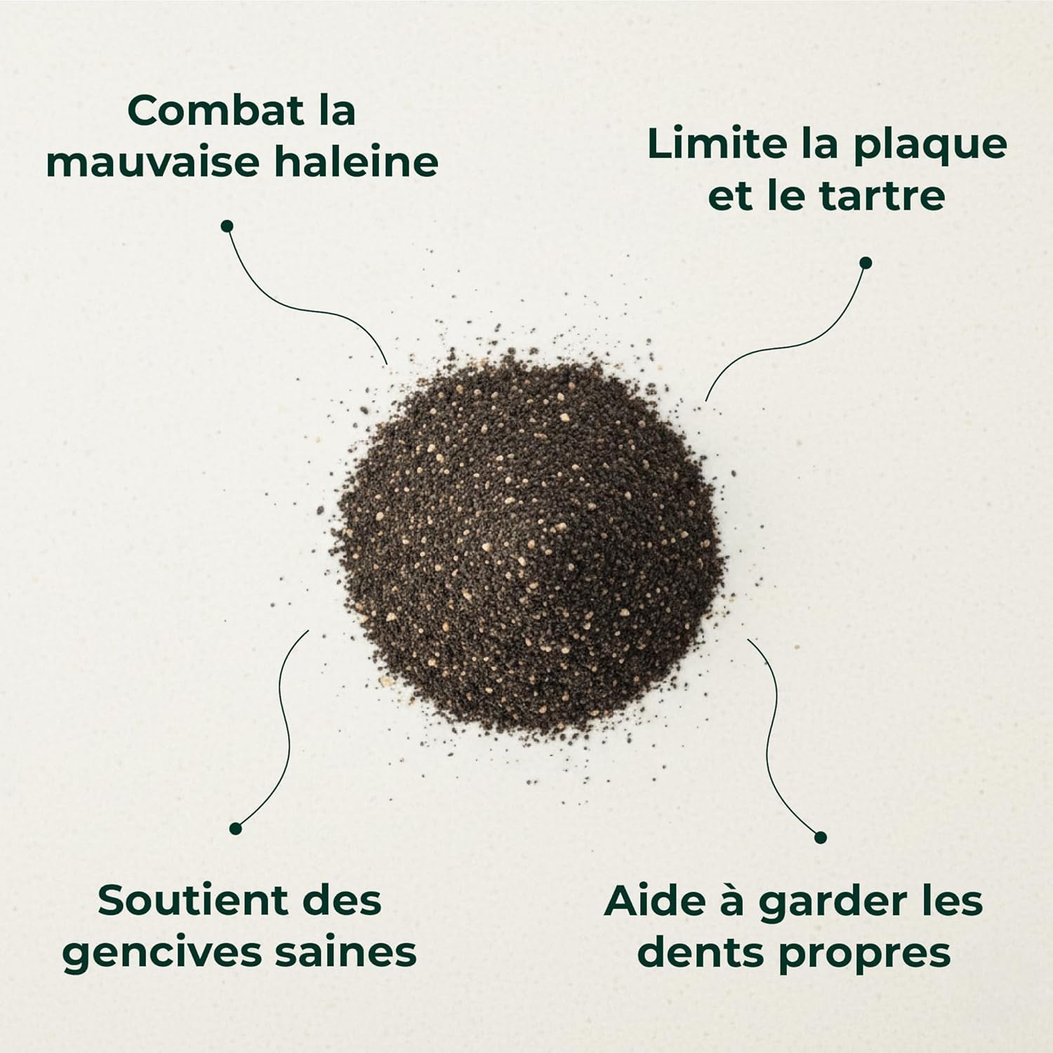 SparklyPets - Poudre Dentaire pour Chien - Nettoyant Anti-Tartre et Plaque, Blancheur Dentaire, Mauvaise Haleine, Gencives - Eucalyptus, Prébiotiques - Marque Française - 120g (55 Cuillères)