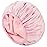 Auban Shower Cap, Shower Cap for Women Terry Cloth Lined EVA Exterior Reusable Double Layer Waterproof, Large Bath Hair Cap, Hotel Travel Essentials Accessories Cleaning Supplies(Pink)