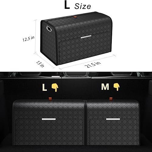 Miniatura 2 de Organizadores de maletero de doble capa, soluciones de almacenamiento de automóvil de doble puerta y zapatos de tacón alto para SUV, sedanes,