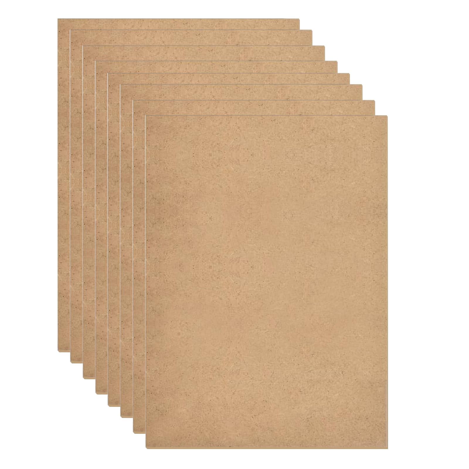 40x30cm Wood Boards 1/8" 3mm Thick DIY Craft, MDF Wood Boards Medium Density Fiberboard Wooden Sheet for for Laser Engraving, Painting and Decor, Laser Engraving, Painting
