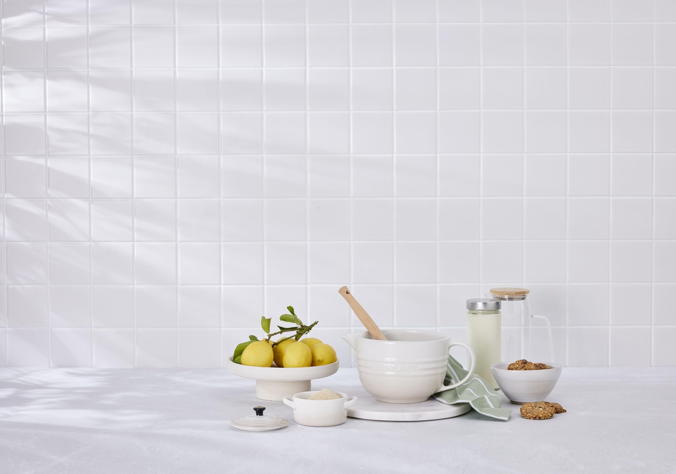 Le Creuset Pichet Mélangeur en Céramique, 2 L, Meringue, 70106207160002