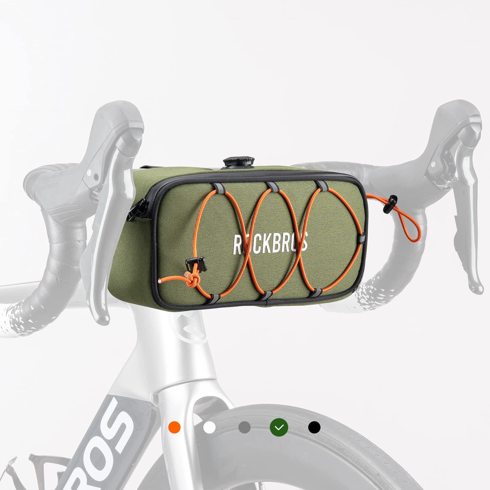 Wildken Stuurtas, fietstas voor, 2,5 l, waterdicht, fietstas voor racefiets, gravelbike, MTB, e-bike, scooter, met schouderriem