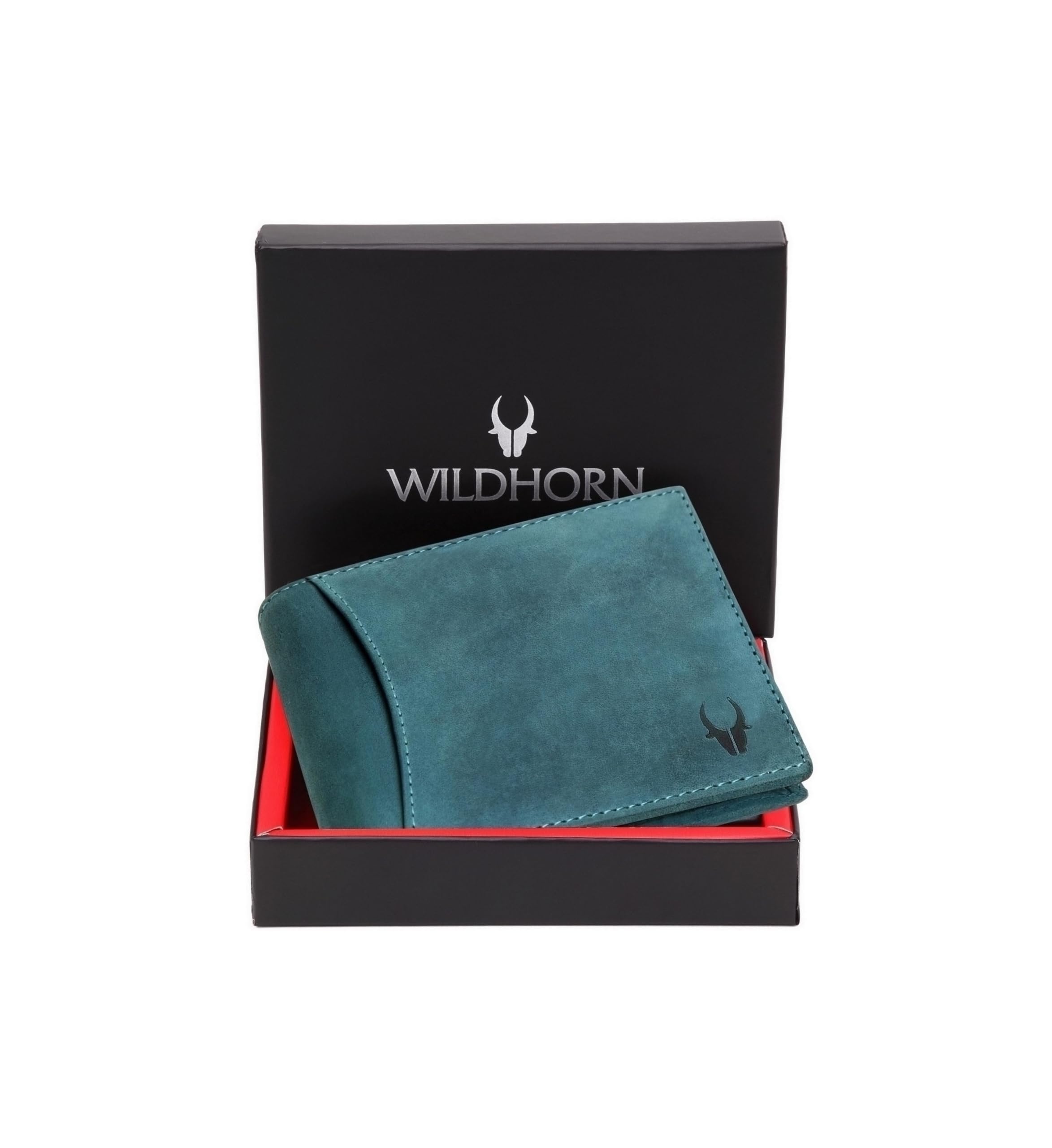 WildHornBlue Hunter Leather Men's Wallet