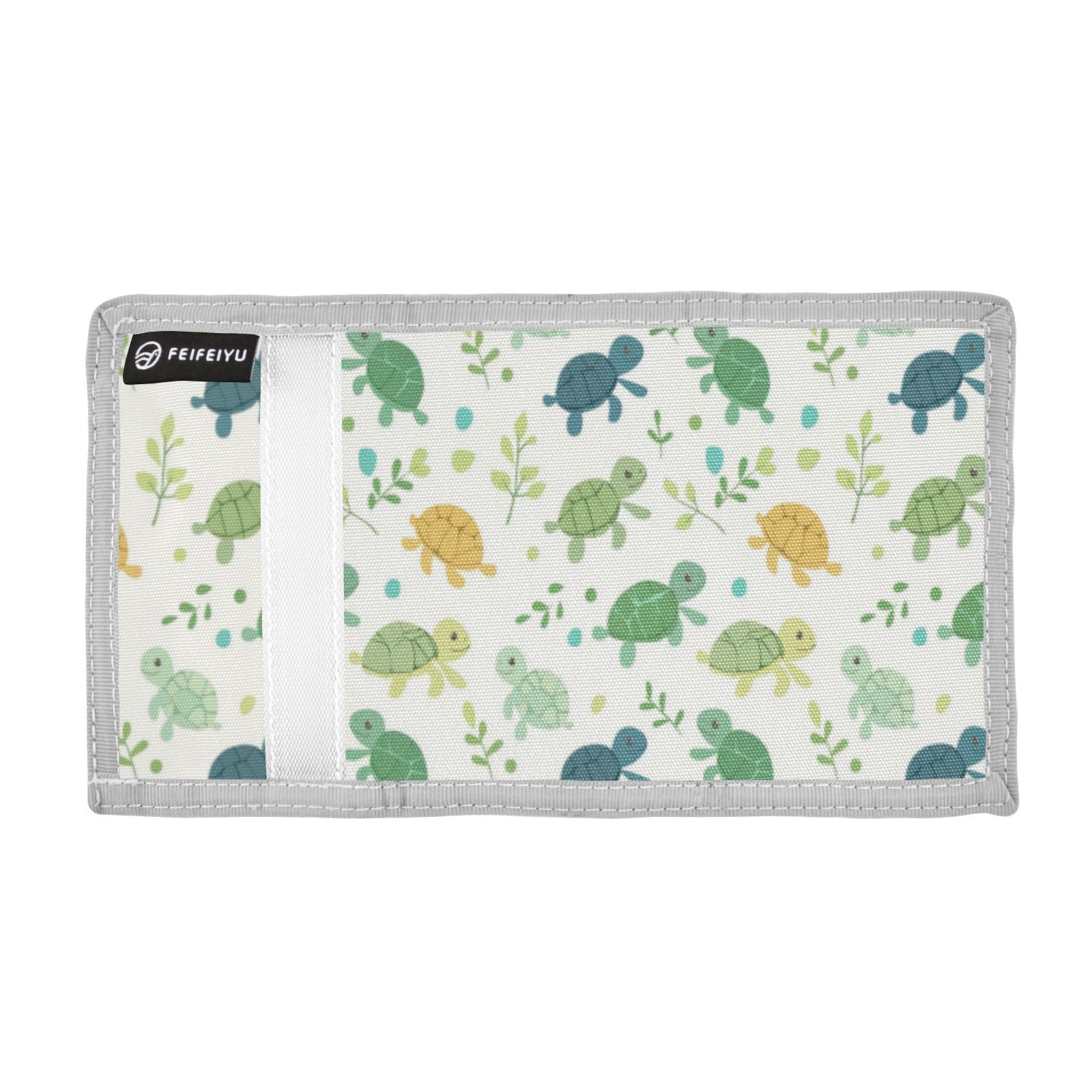 Wusikd Cute Turtles Kids Wallet for Boys Girls Toddler Trifold Wallet Novelty Wallet for Teens Women Men