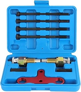 9-Piece Set Heavy Duty Diesel Injector Tools,Universal Pneumatic Diesel Fuel Injector Puller Tool,Diesel Injector Tool Storage Case,for Repairing Fuel Injectors of N20,N26,N55 Engines