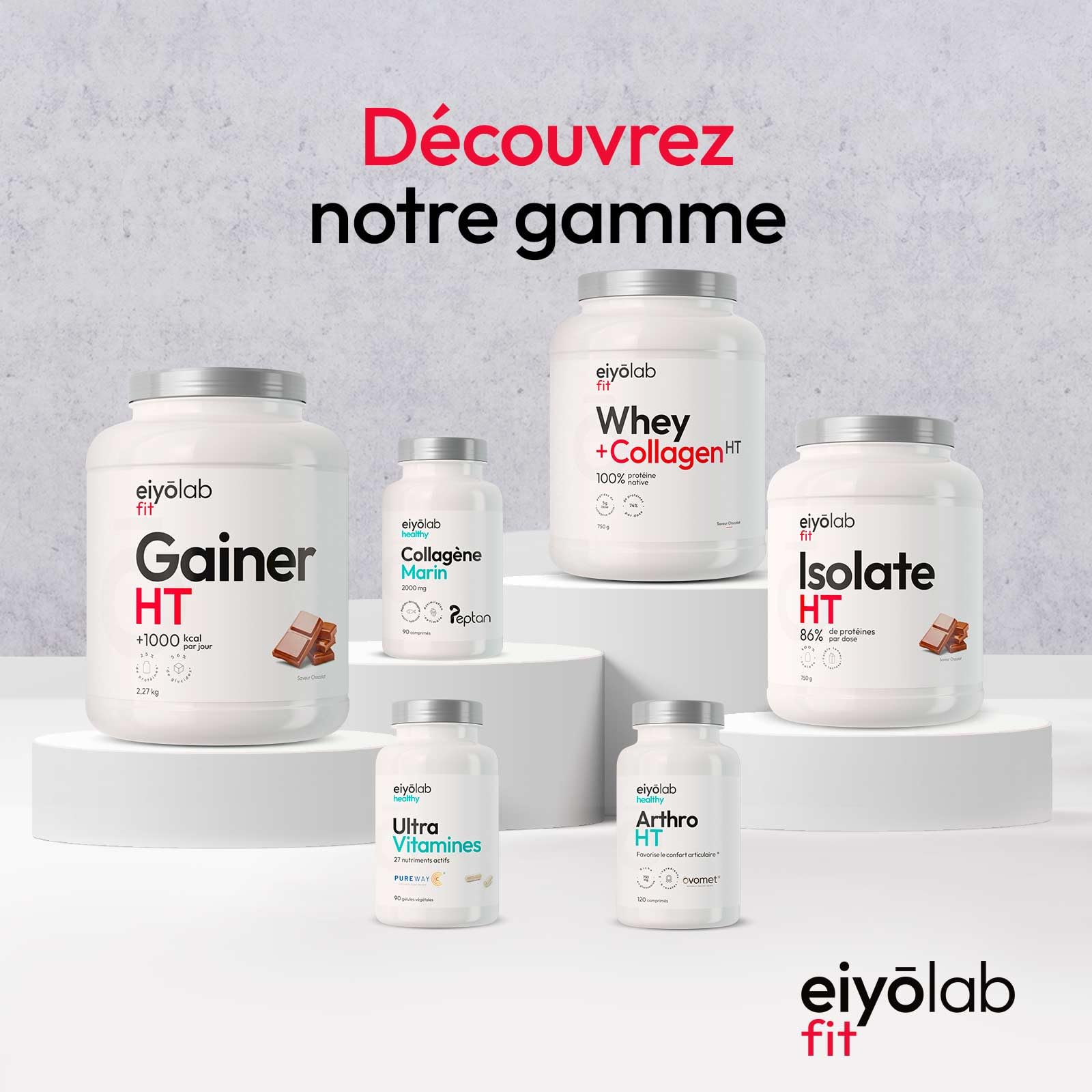 Pre Workout sans Caféine ni Créatine | Citrulline Kyowa et BCAA instantanés | Électrolytes pour Hydratation Optimale | L-Arginine + Bêta Alanine & Taurine | 300g de Poudre Fruits Rouges | Eiyolab