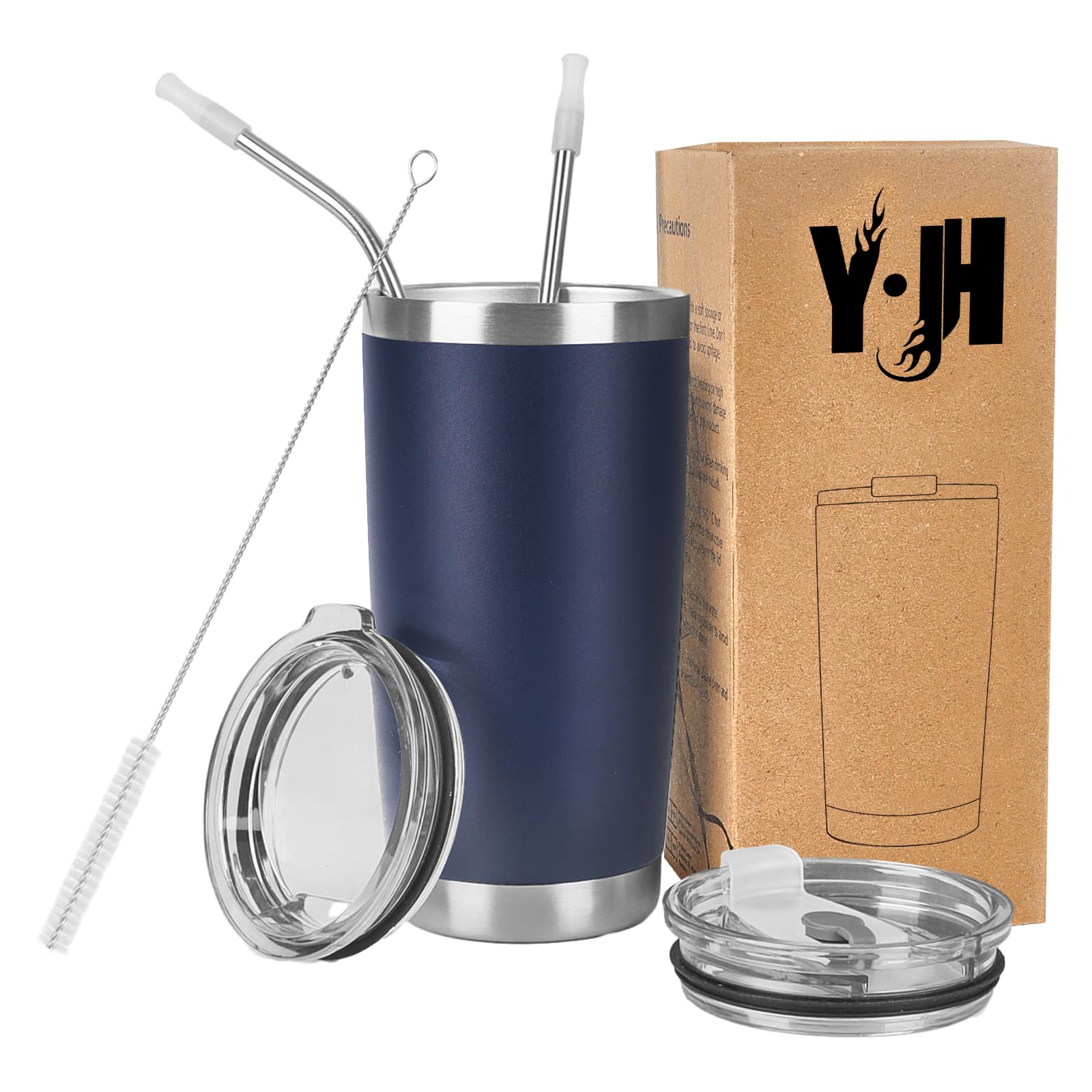Tazza Termica Da Viaggio ONESELF Acciaio Inox – Blu Navy, 473 Ml, Isolata Sottovuoto