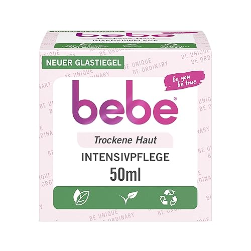 bebe Intensivpflege (50 ml), reichhaltige Gesichtscreme für trockene Haut mit