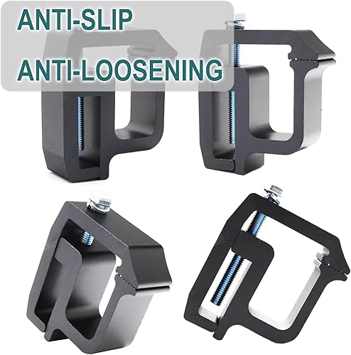 Miniatura 6 de Paquete de 4 abrazaderas de montaje para tapa de camión, abrazaderas de carcasa de camioneta, abrazaderas de escalera resistentes para Ford F150