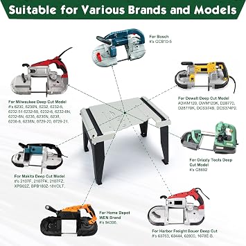 Band Saw Stand Portable Table for DeWalt Band Saw