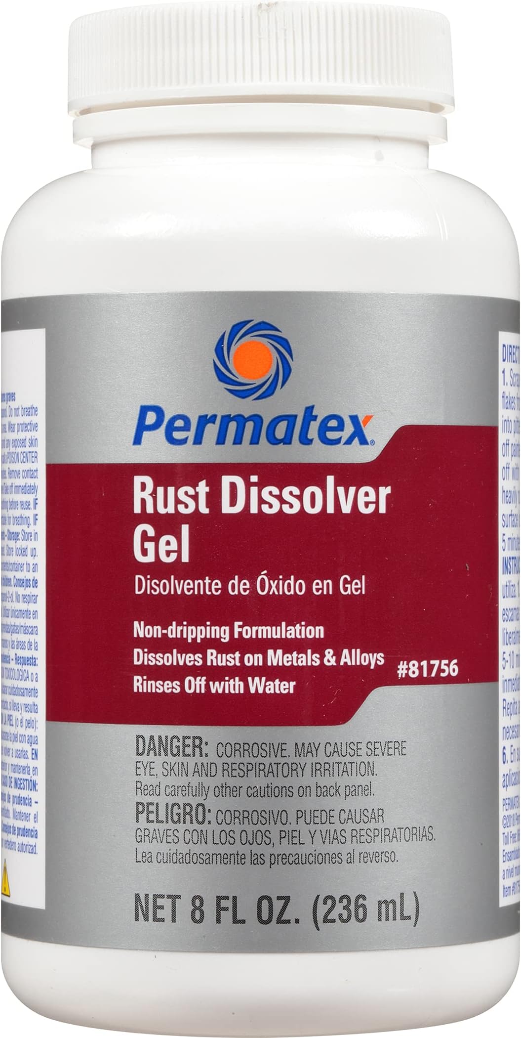 81756 Rust Dissolver Gel, 8 oz., Red