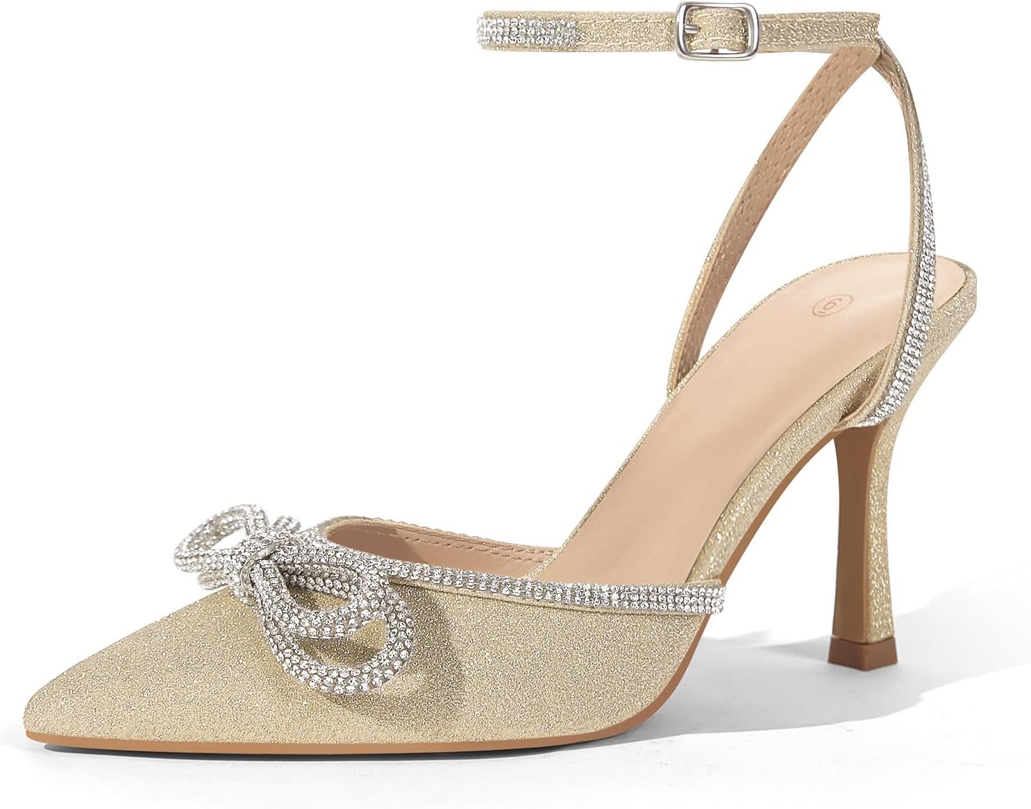 VETASTE Women's Stilettos - Crystal-Embellished Design