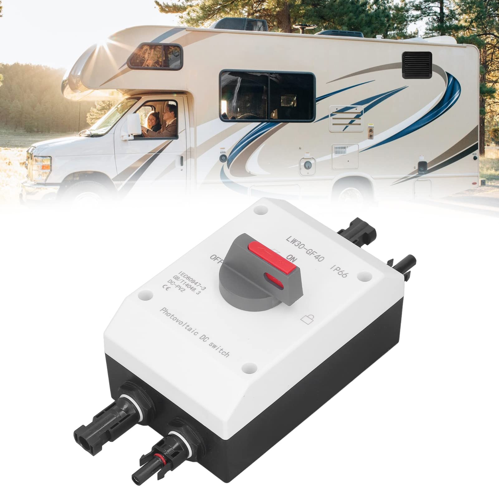 Buy Solar Combiner Box, IP66 Waterproof PV Solar Disconnect Switch PC