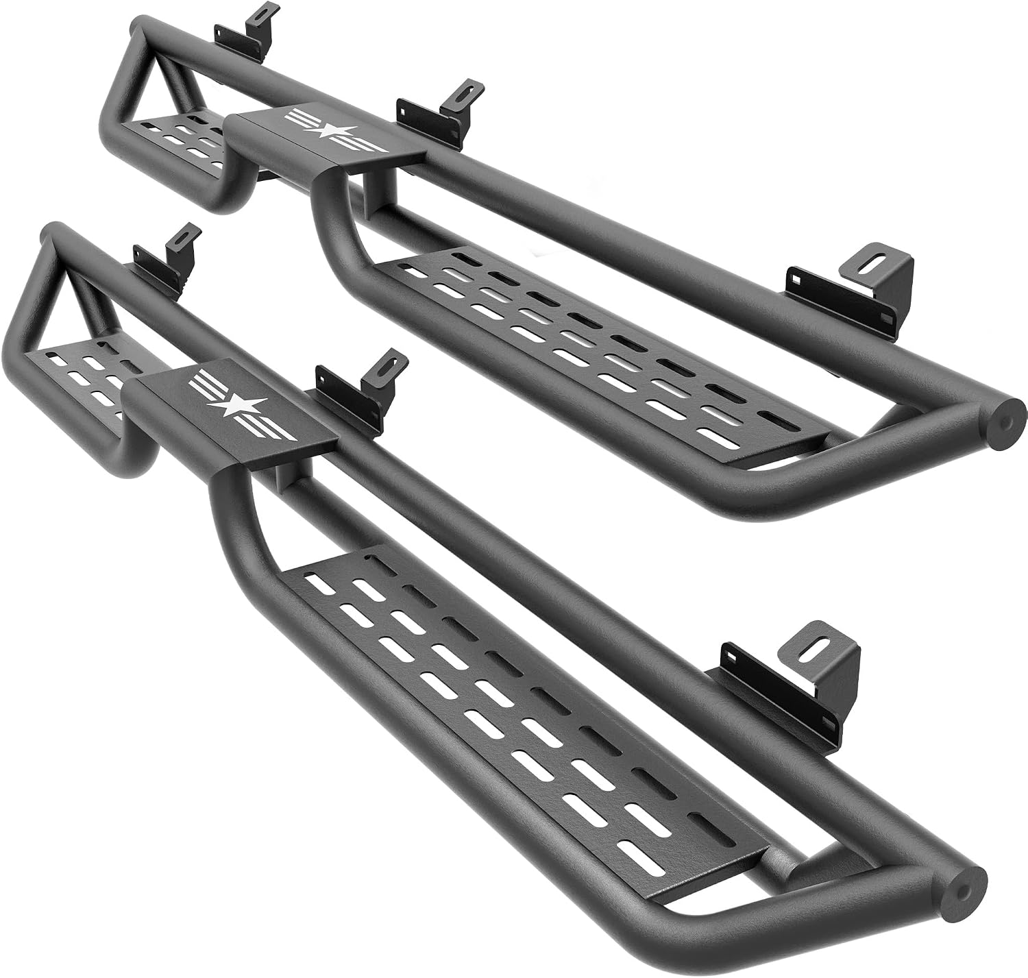 YZONA Running Boards for 2021-2026 Ford Bronco Unlimited 4 Door, Drop Down Side Steps Heavy Duty Steel Nerf Bars Rock Sliders, Bolt-On, Black
