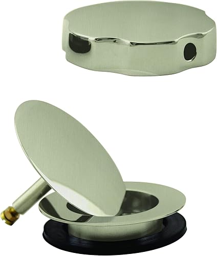 recortar estándar para cable Drive Desagüe de tina en níquel satinado