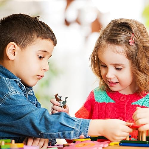 Miniatura 6 de Juguetes de animales de granja con tarjetas flash  12 juegos de figuras de animales realistas  Juguetes educativos cognitivos de aprendizaje y juego
