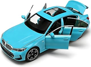 BDTCTK 1:24 BMW M3 Car Model, Pull Back Die-cast Toy Car with Sounds＆Lights for Kids Boys Girls and Adults, Gift Blue