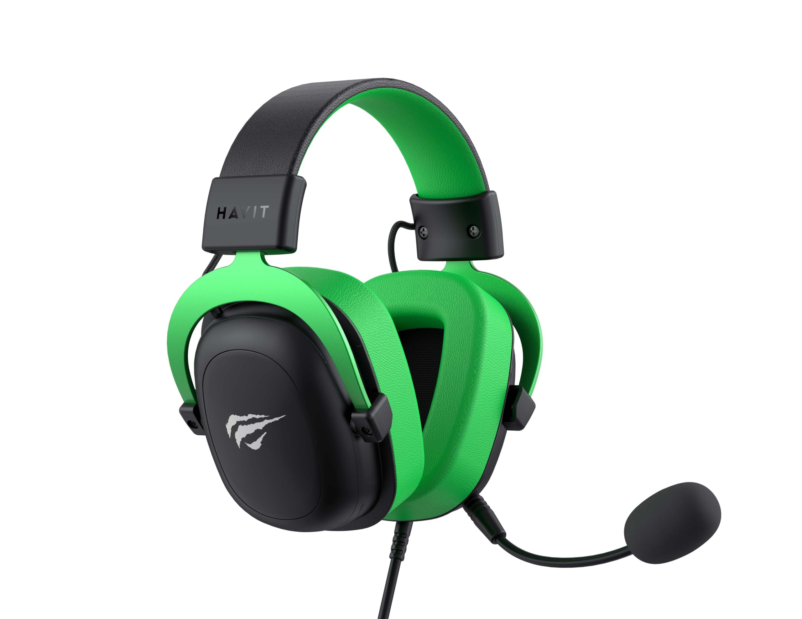 havit HV-H2002d Green Gamer Headphone Earphone with Microphone, Speaker 53mm, Plug 3, 5mm: Compatible with Xbox ONE and PS4, Color Green-image-36