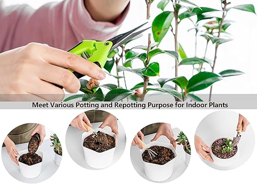 Miniatura 2 de Josteve 5 piezas de herramientas para suculentas, mini herramientas de jardinería pequeñas para interiores, tijeras de poda, kit de mano para