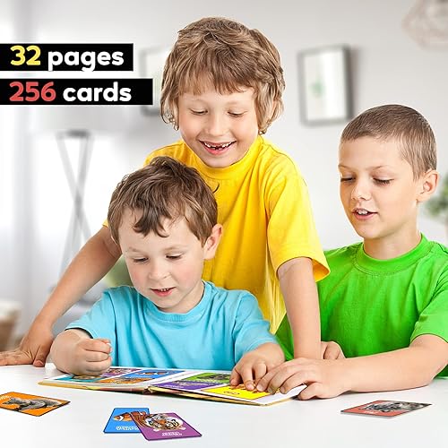 Miniatura 5 de Carpeta para 256 tarjetas, 4 bolsillos, carpeta de tarjetas de juego para la mayoría de tarjetas de tamaño estándar, soporte para carpetas de