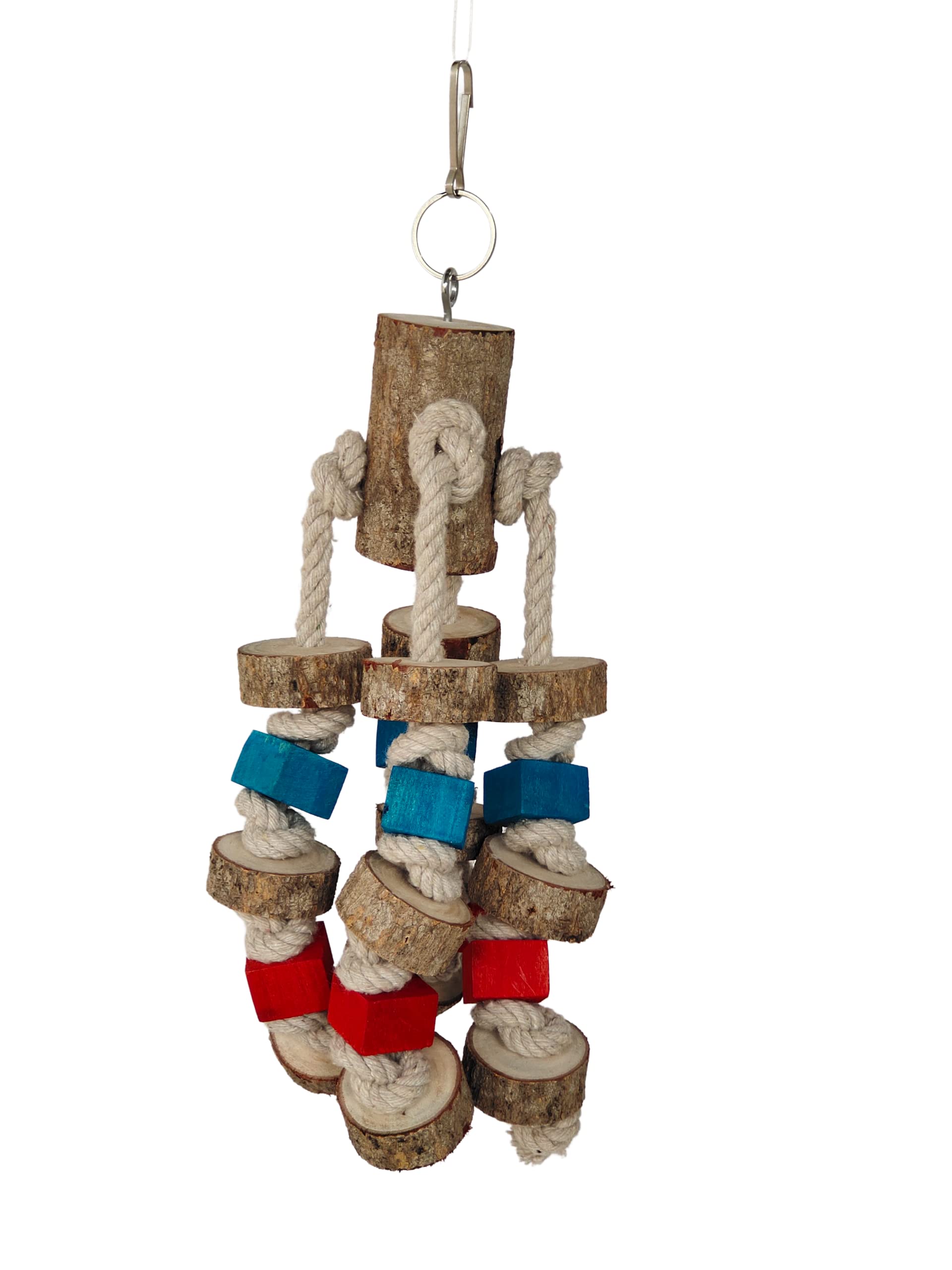 KSK 14 Parrot Chewing Toy Bird Bite Toy with Colorful Wood Beads, Multicolored Natural Wooden Block Cage Toys for Macaw African Grey Cockatoo Parakeets (Larg) (B09PF17WFB) Amazon Price History, Amazon Price Tracker