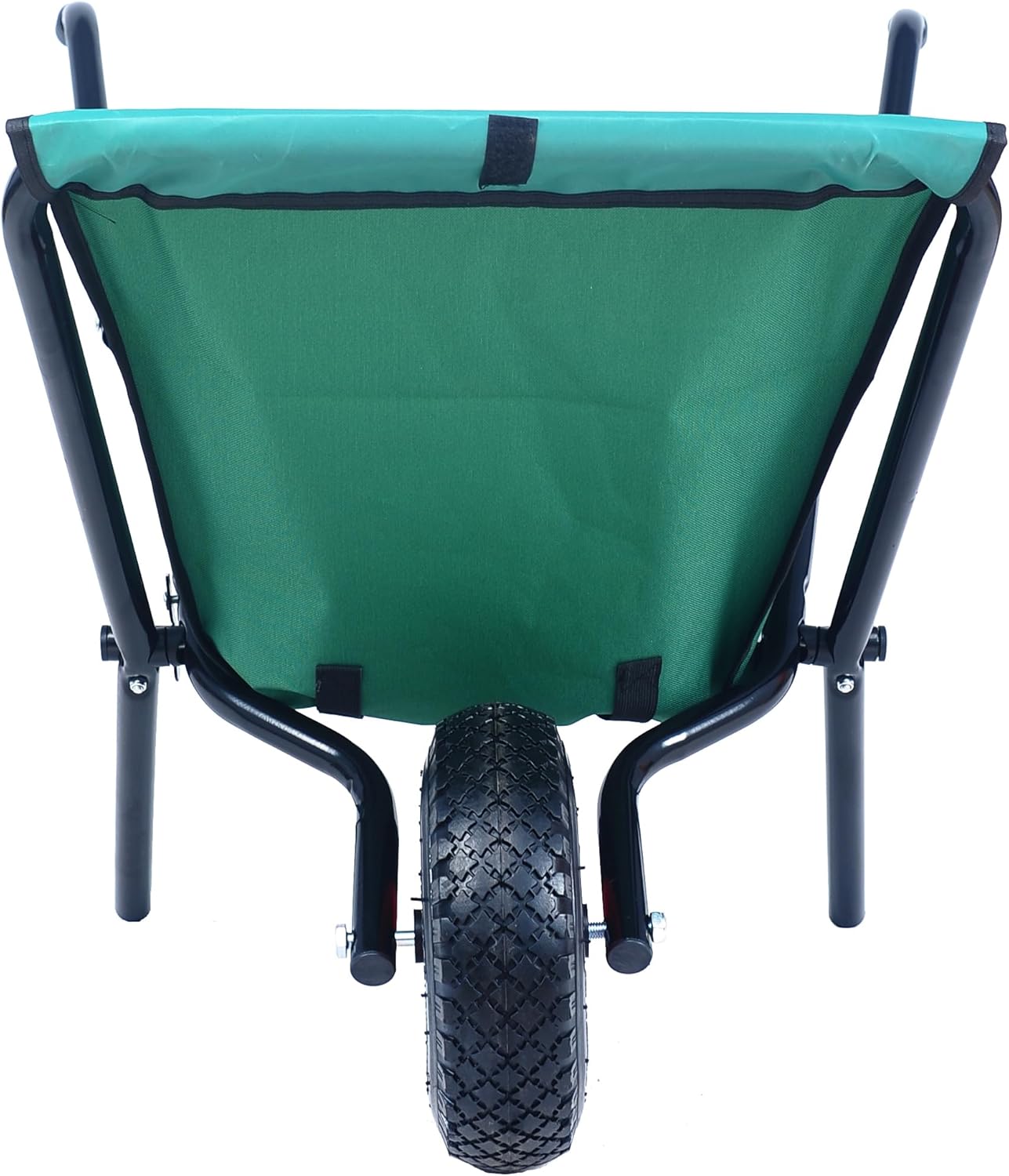 Collapsible Wheelbarrow, 176 Lbs Folding Yard Garden Wheelbarrow, Easy Loading and Dumping Garden Cart Thickened Oxford Cloth Lawn Cart for Nutrient Soil, Grass, Garden Supplies, 10" Pneumatic Tire