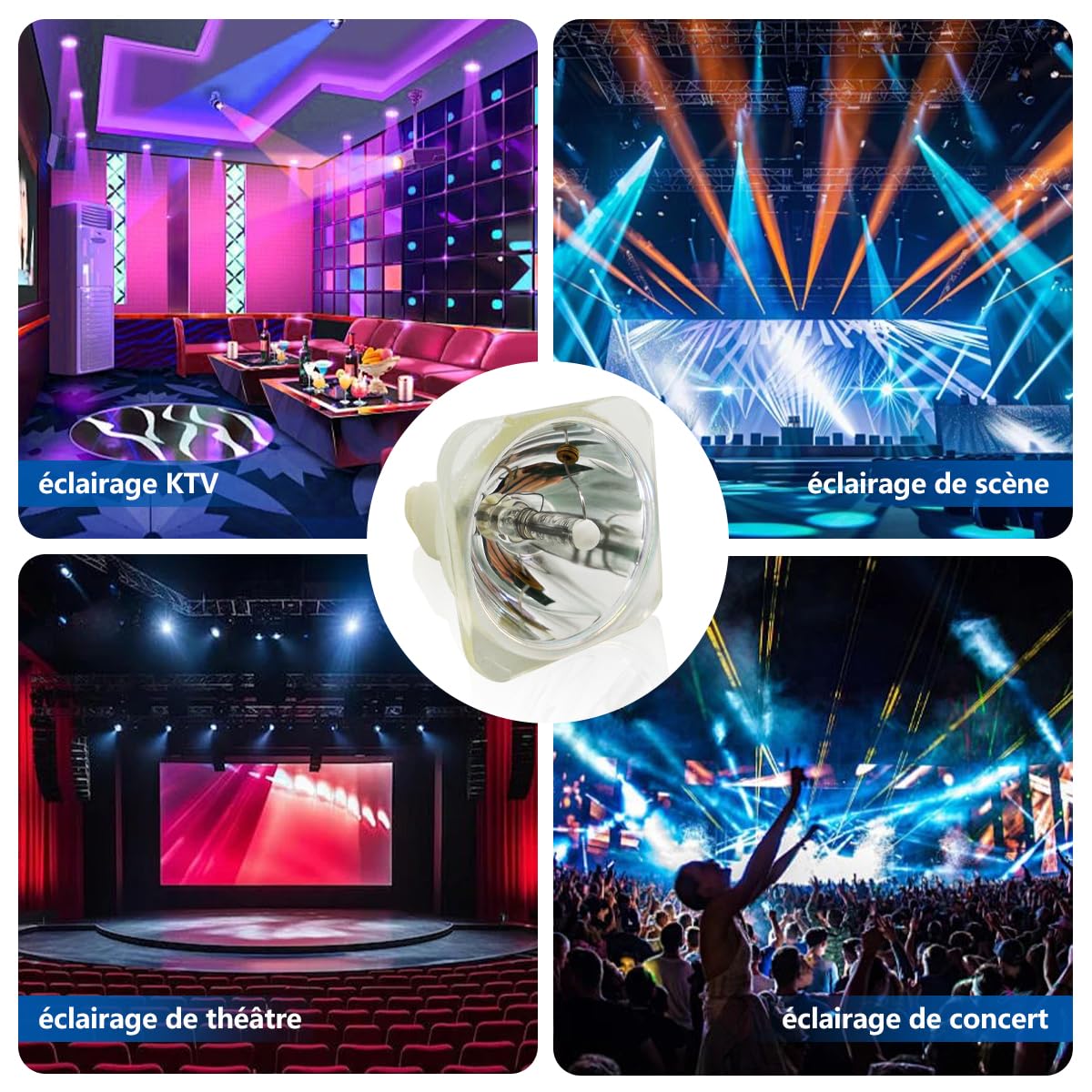 MSD Platinum Beam 230W 7R Lamp per Luce a fascio con testa mobile, Lampada 7R 230W per Teste Mobili Luci dj, Lampada da Palcoscenico Elettroniche Lampadina 230W Lampadina di ricambio