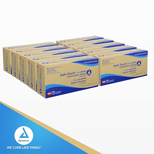 Miniatura 29 de Dynarex SafeTouch Guantes de nitrilo para exámenes, sin látex, libre de polvo.