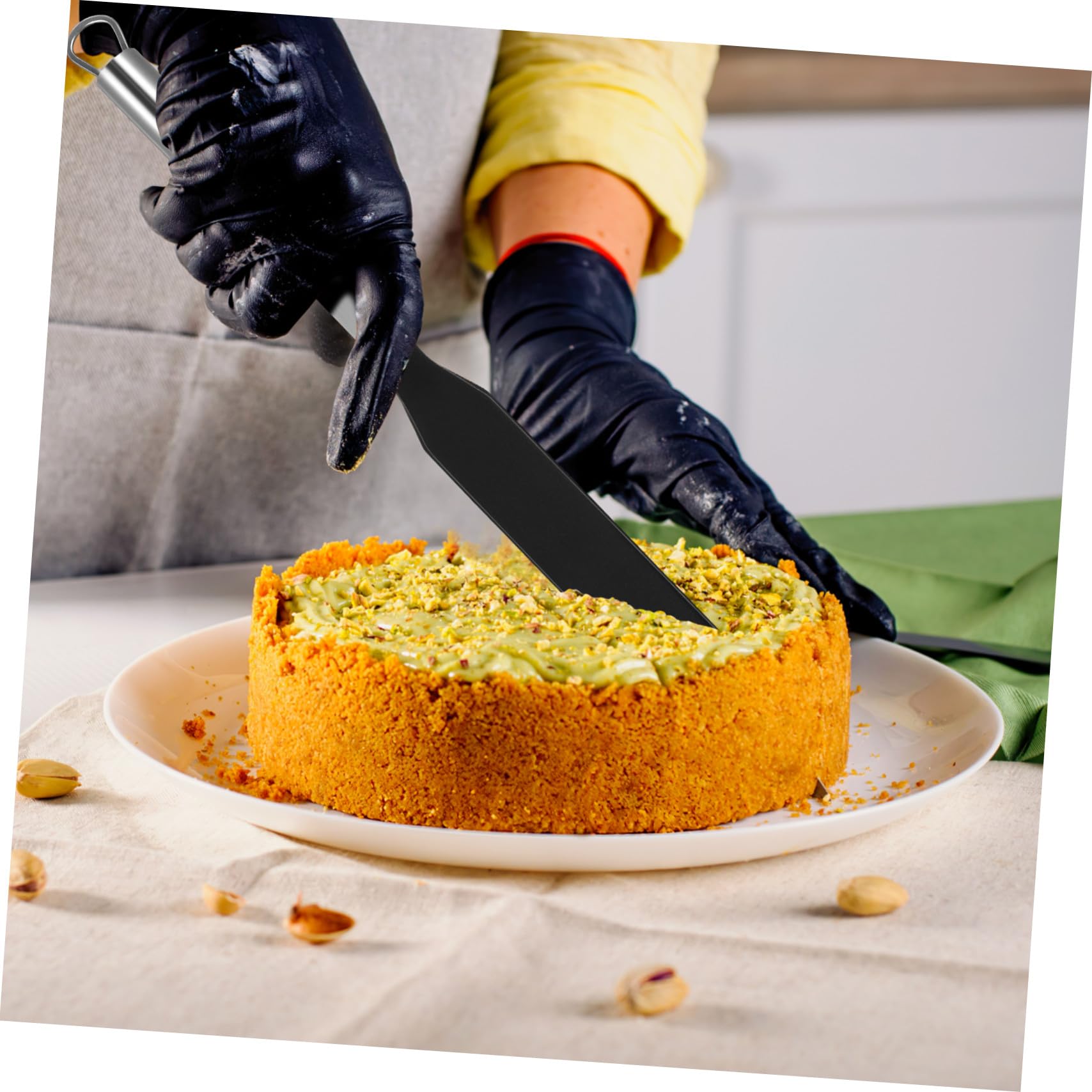 Espátulas de Acero Inoxidable para Crema y Crepes Rascador de Tartas Práctico Utensilios de Cocina para Repostería y Panqueques Set de Diseño Funcional y Fácil Almacenamiento