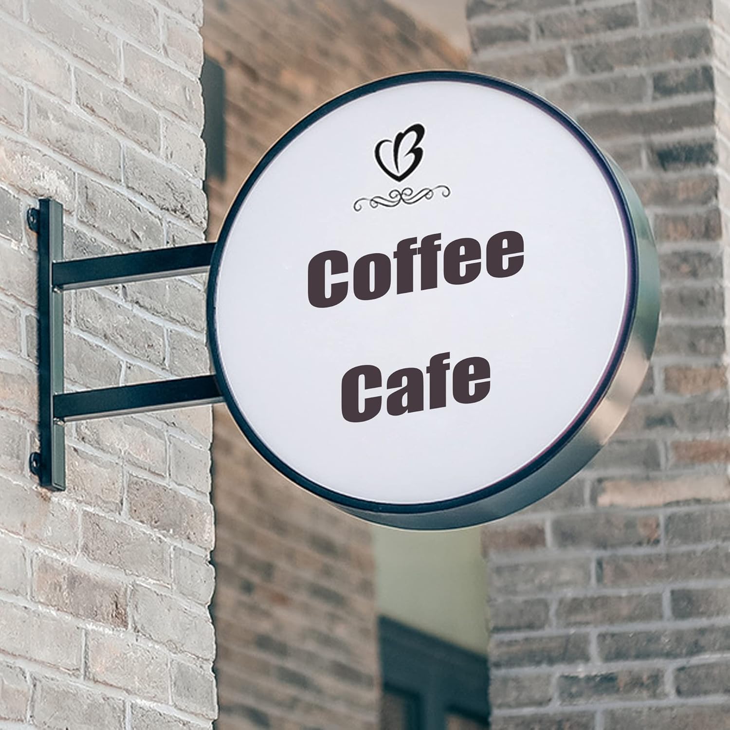 Custom Round Light Box Store Front Sign,Personalized LED Light LOGO Box,Custom LED Light Box Sign Board Home Party Birthday Wedding Gifts Letter Logo Signs for Shop Bar Cafe Beauty Nail Salon Decor (Diameter:20 inch(50cm))