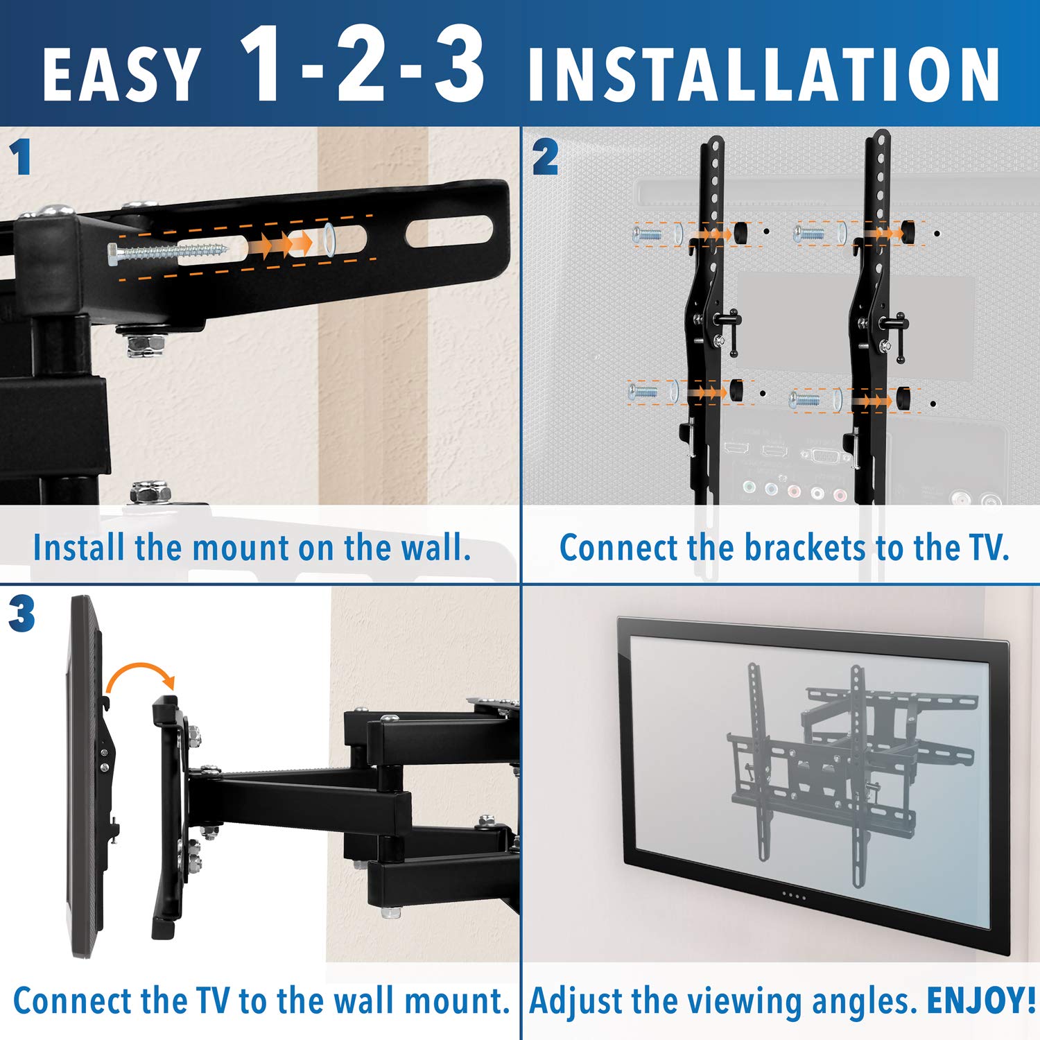 How To Mount Your TV Using An Amazon Basics Wall Mount, 48 OFF