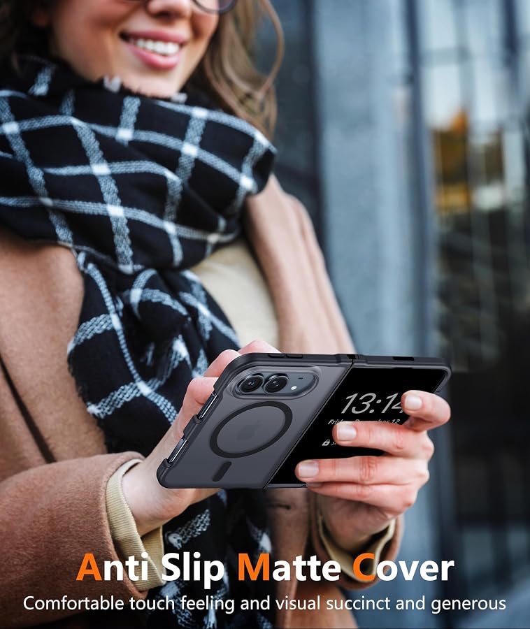 FNTCASE for iPhone Duo Case, Fit for Magsafe, Black | Screen Protector, Translucent Matte, Military Grade Drop Proof, Shockproof Protection Bumper, Protective Magnetic Phone Cover, image 8