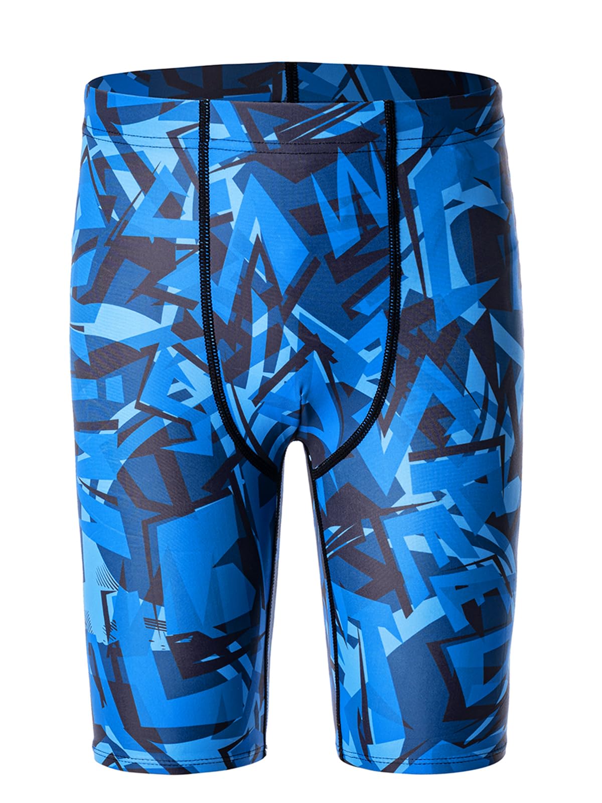 DEVOROPA Boys Swim Jammers Youth Competitive Swim Team Trunks Racing Swimsuit Athletic Swimming Shorts Slim/Standard/Husky