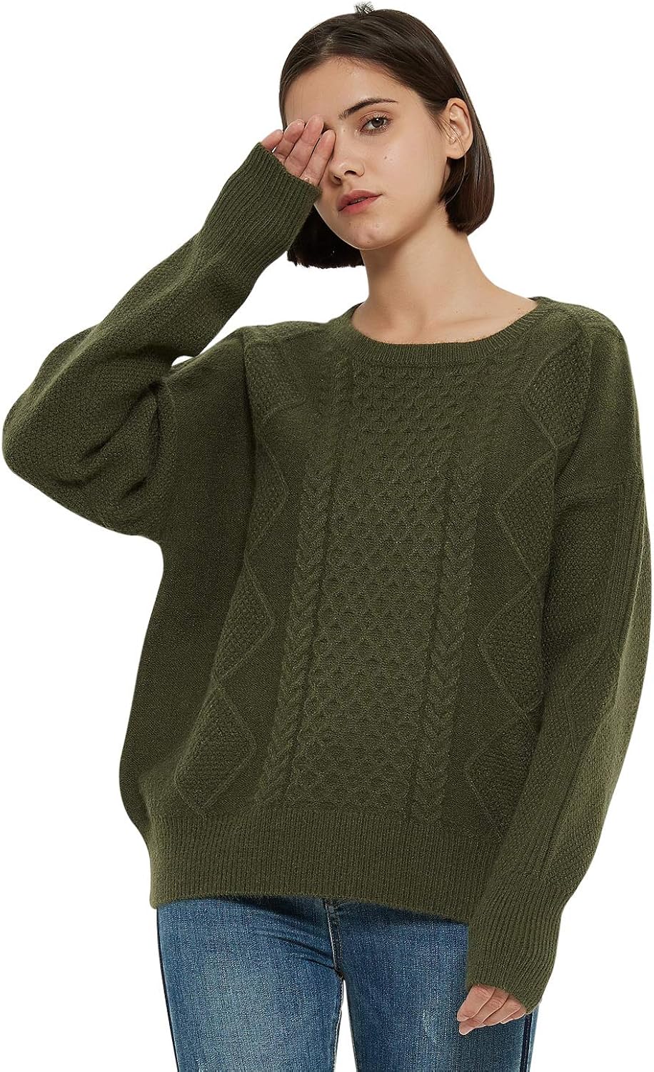 MERRYLIFE Women's Chenille Long Sleeve Sweater Brunei Ubuy