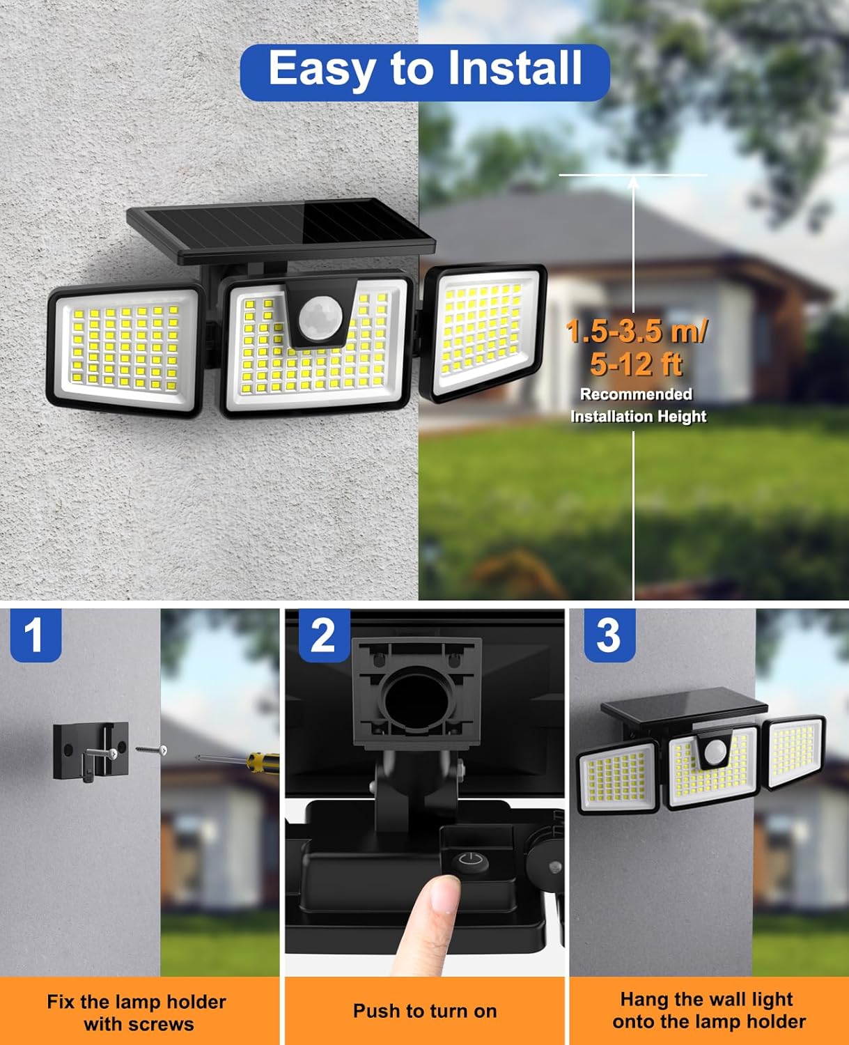 Easy installation steps for AIXPI solar light