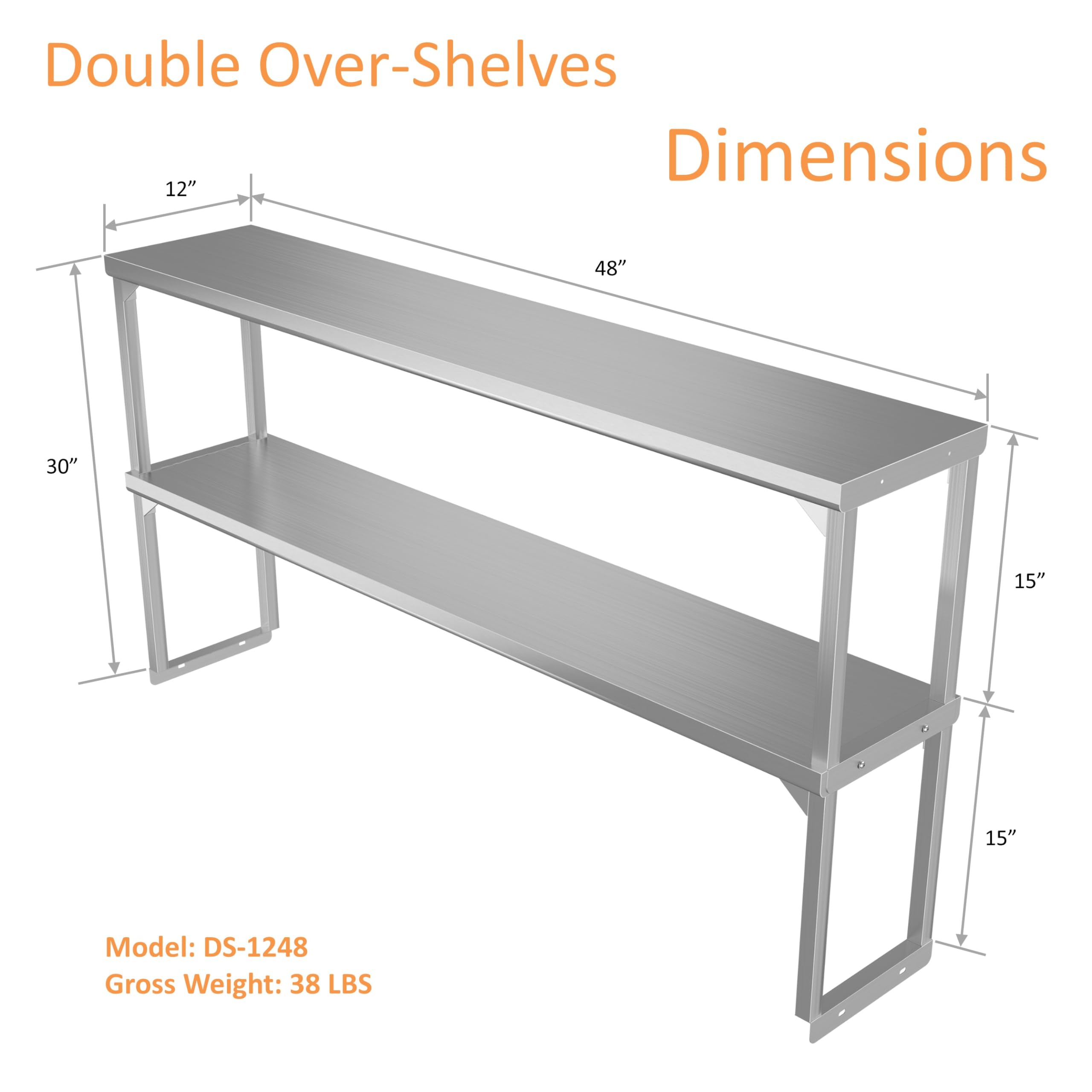Amazon.com: GSW DS-1248 Commercial Stainless Steel Standard Double