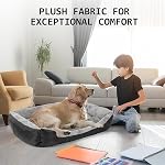 DogBaby Dog Bed, Orthopedic Dog Beds for Medium Large Dogs, Washable Dog Bed Comfortable and Breathable Dog Bed Medium, Soft Cotton Large Dog Couch Pet Bed with Sides