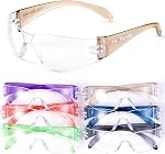Mr. Panda 6-Pack Kids Safety Glasses, ANSI Z87.1 & EN166 Certified Youth Protective Eyewear, Scratch-Resistant, UV Protection, Lightweight for School, DIY & Outdoor Activities, Multicolor