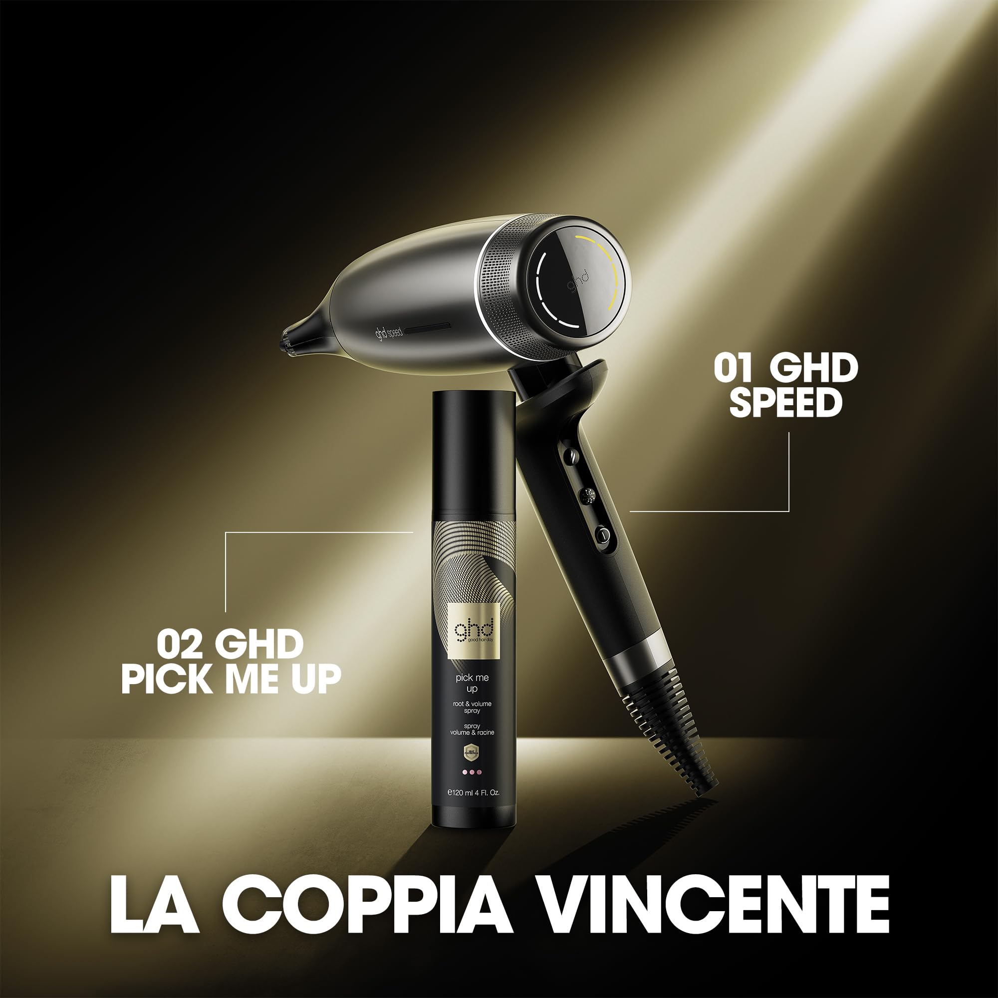Ghd Speed Asciugacapelli Ionico - Asciugature rapide, veloci e potenti senza danni da calore, il miglior asciugacapelli ghd - Per tutti i tipi di capelli (Spina EU)