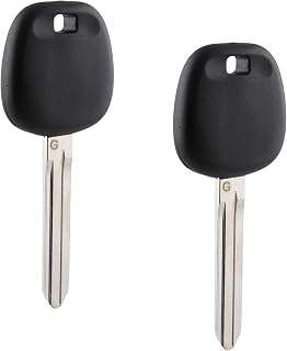 Transponder Ignition Key fits Toyota/Scion with 4D 72 G Chip TOY44G-PT 2011 2012 2013 2014 2015 2016, Set of 2