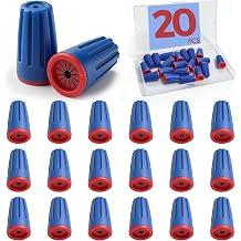 Vadaxx 20PCS Waterproof Wire Connectors 22AWG-12AWG, IP65 Wire Nuts for Outdoor Landscape Lighting & Irrigation Systems, Corrosion Resistant Electrical Twist Connectors, RoHS Compliant, Blue