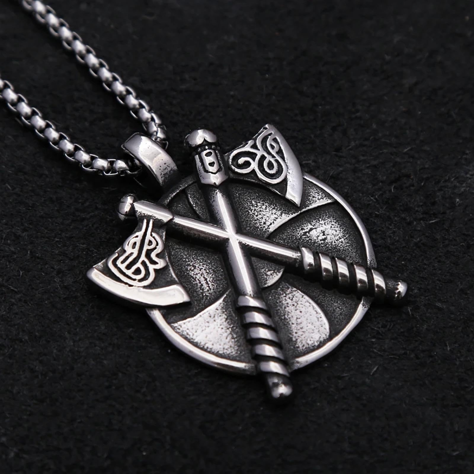 SiVaji Naszyjnik wisiorek łańcuszek mężczyźni kobiety biżuteria vintage naszyjnik wikingów mężczyźni chłopcy naszyjniki amulet