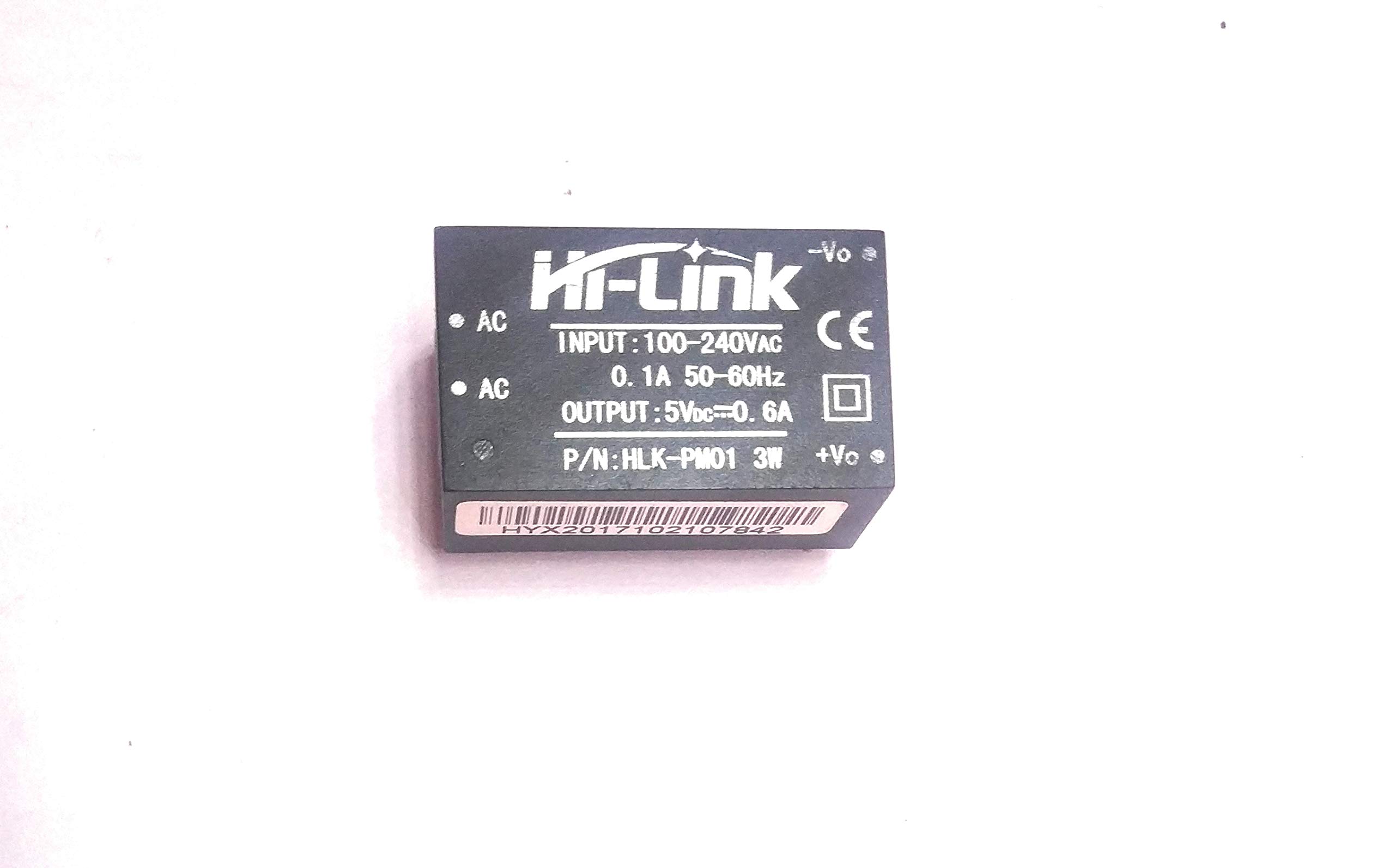 Techtonics Hi-Link AC-DC Power Module HLK-PM01 230V to 5V /3W (B07PH9SPQ9) Amazon Price History, Amazon Price Tracker