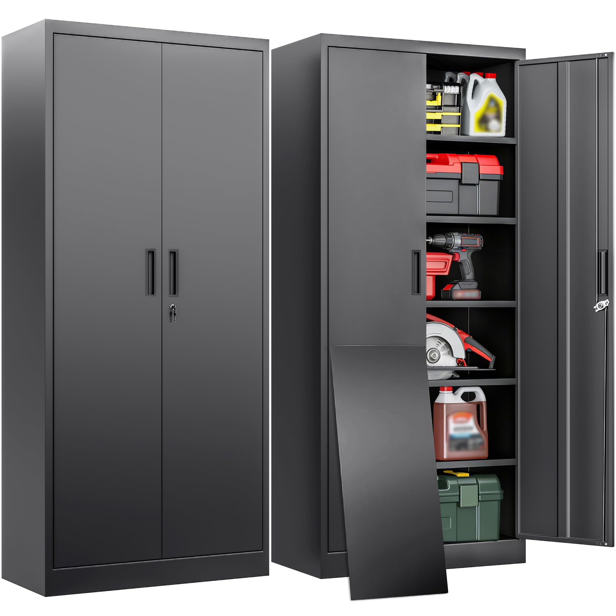 BESFUR Metal Garage Storage Cabinet