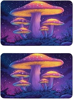 Blueangle Magic Mushrooms Refrigerator Magnets Set of 2 - Funny Decorative Kitchen Fridge Magnets - Dishwasher Safe & Durable Magnetic Decor(50)
