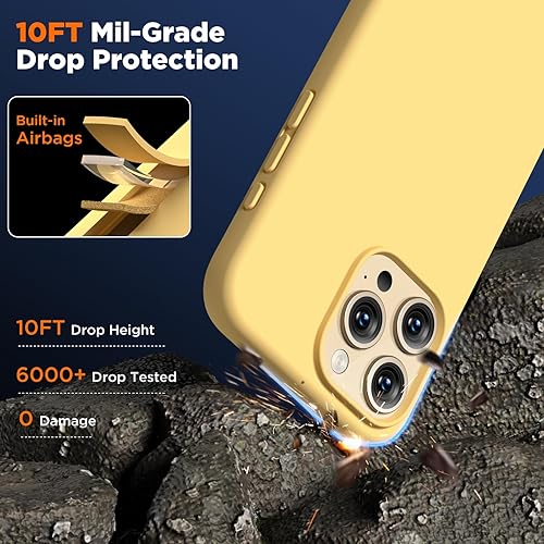 Miniatura 6 de Compatible con iPhone 15 Pro Max, funda de silicona líquida, cuerpo completo, funda protectora a prueba de golpes, funda delgada para teléfono con