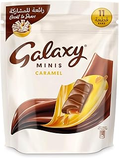 شكولاتة كراميل ميني من جالاكسي، 154 جرام (11 قطعة) × 12