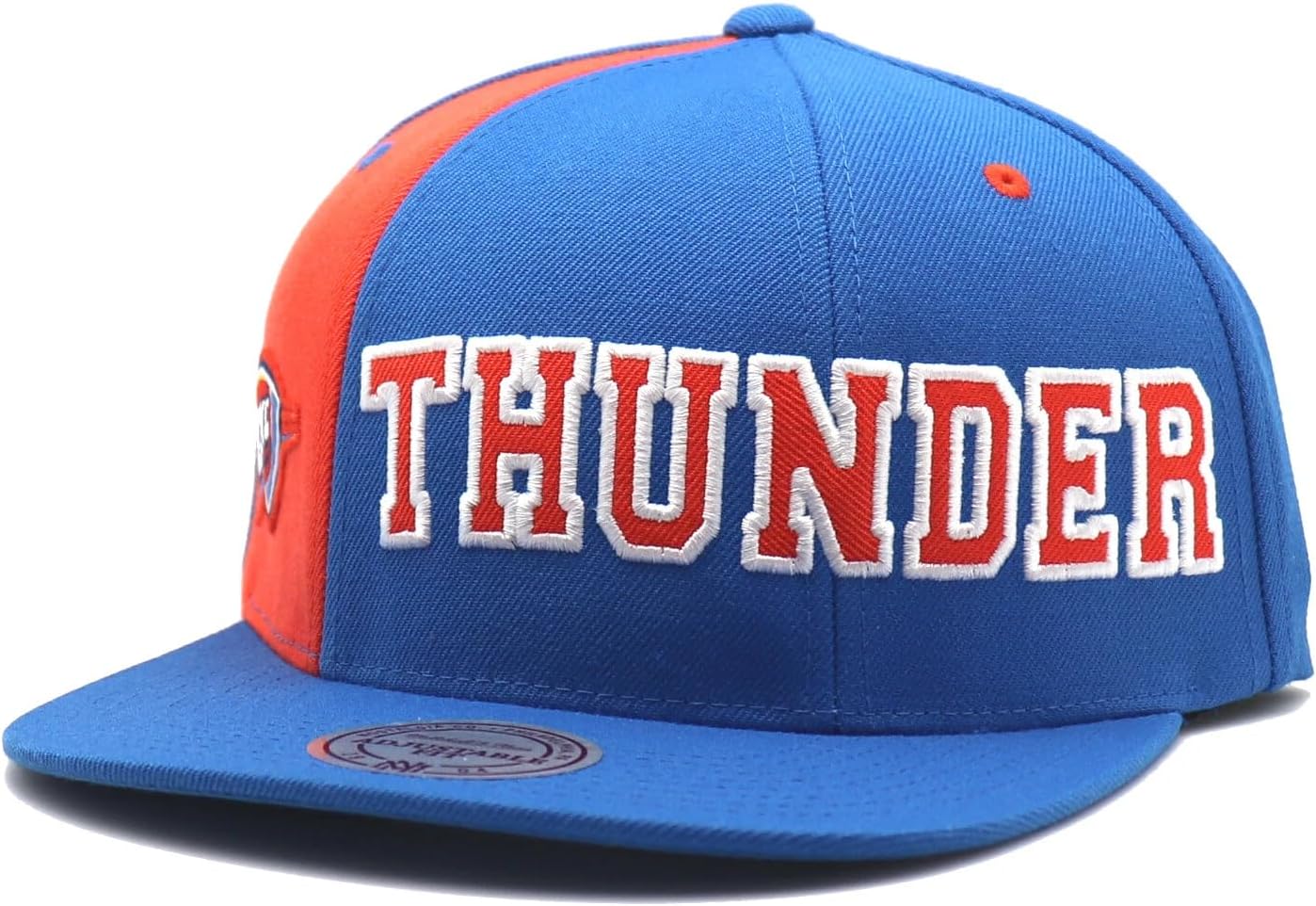Mitchell & Ness Oklahoma City Thunder OKC New Hexagon Blue Orange Era Snapback Hat Cap
