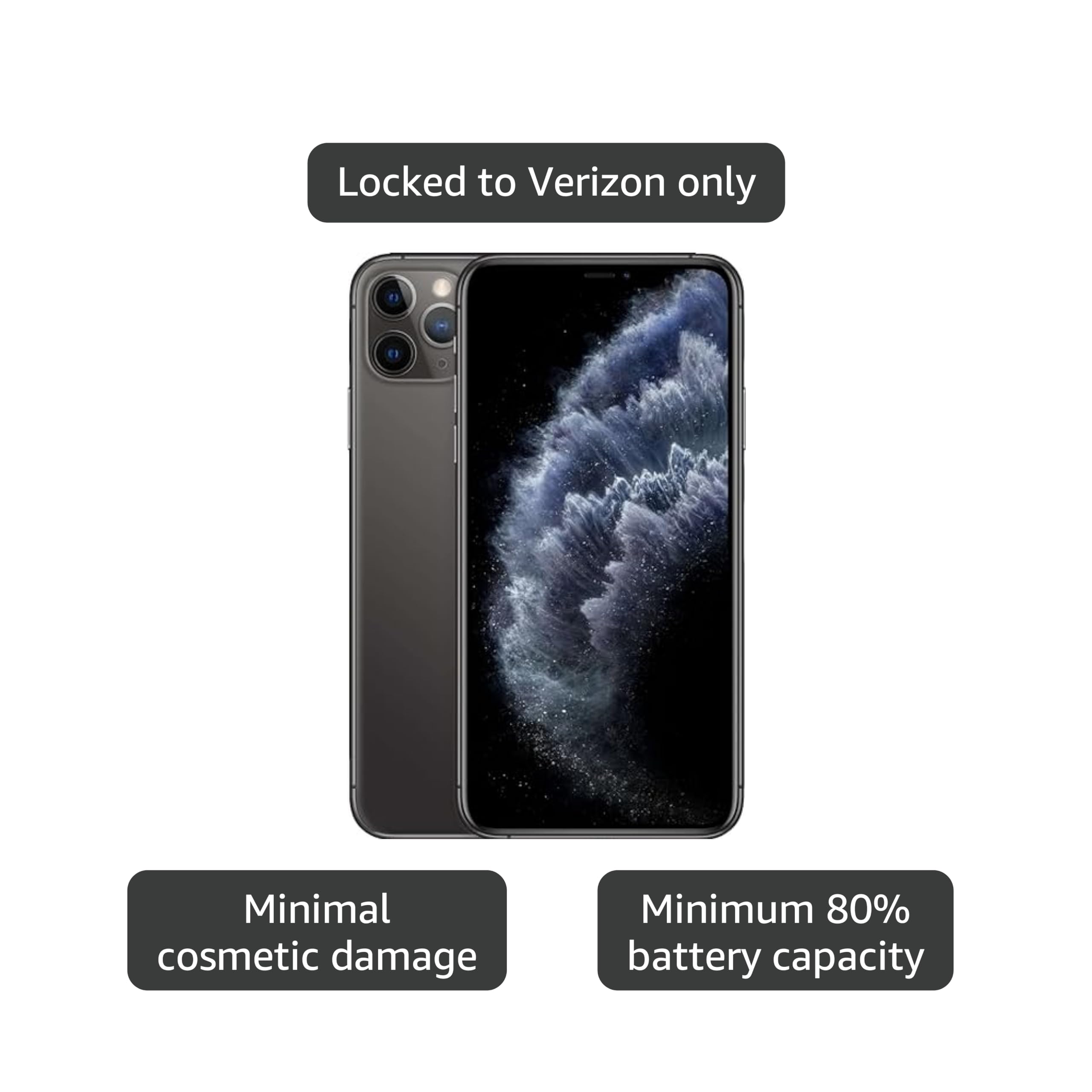 Amazon.com: Apple iPhone 11 Pro, US Version, 64GB, Space Gray