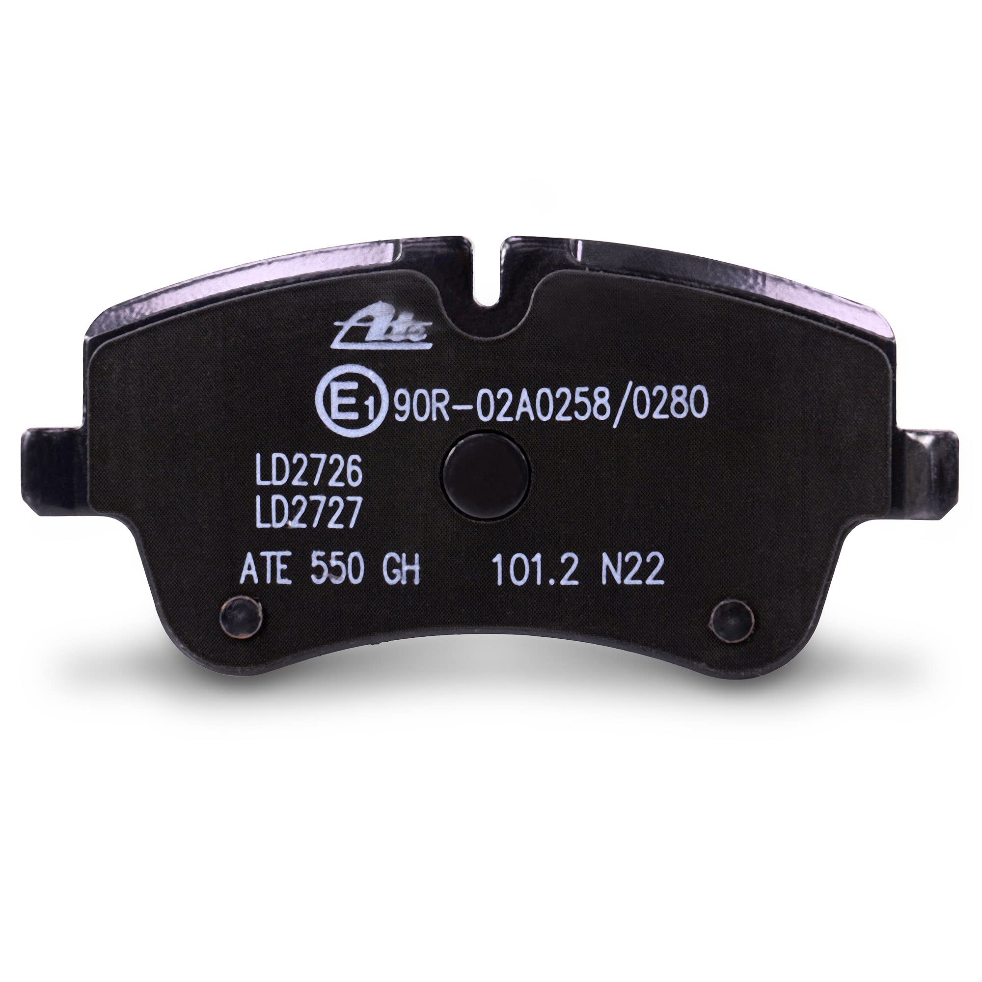 ATE Kit pastiglie freni Anteriore predisposto per visualizzazione avviso usura senza contatto segnalazione usura con accessori 13.0470-2726.2 Compatibilità con MERCEDES-BENZ Classe C Sedan W203